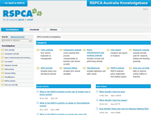 Tablet Screenshot of kb.rspca.org.au